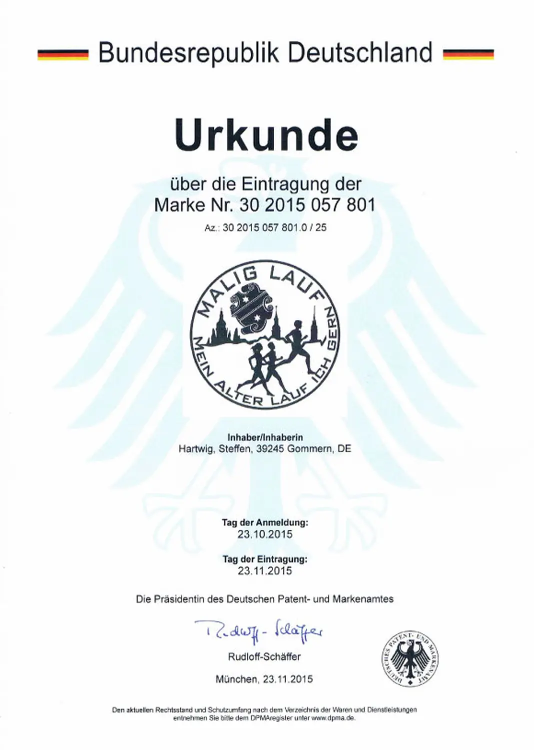 Patenturkunde